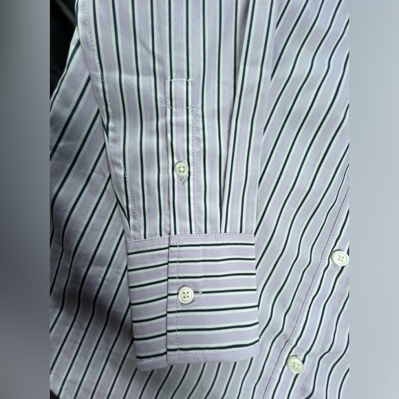 J.Crew Size 00 Garçon classic shirt in striped cotton poplin In Vintage Lilac - Picture 10 of 13